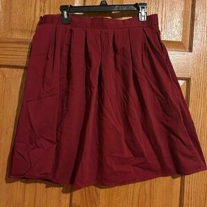 Elegant Burgundy Women's Skirt